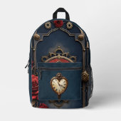 Eternal Elegance – Clockwork Heart Bedrukte Rugzak (Voorkant)
