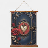 Eternal Elegance – Clockwork Heart Hangend Wandkleed (Voorkant)