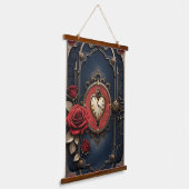 Eternal Elegance – Clockwork Heart Hangend Wandkleed (Gebogen)
