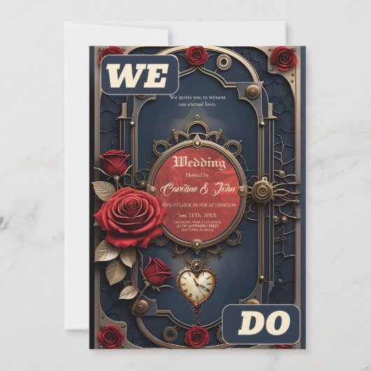 Eternal Elegance – Clockwork Heart Kaart (Voorkant)