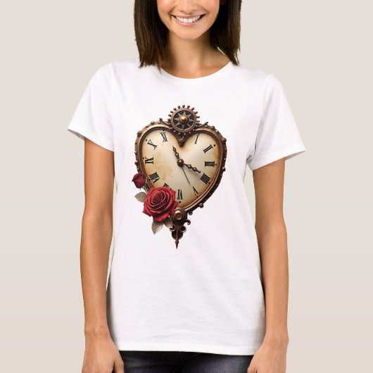 Eternal Elegance – Clockwork Heart T-shirt (Voorkant)