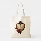 Eternal Elegance – Clockwork Heart Tote Bag (Achterkant)