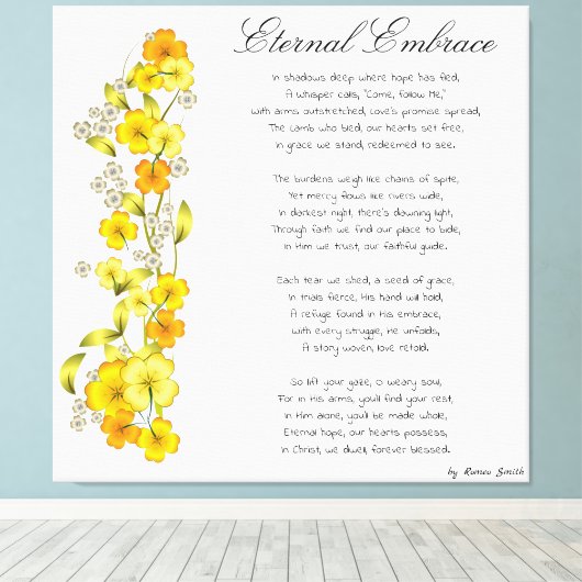 Eternal Embrace Canvas Afdruk (Insitu (Houten vloer))