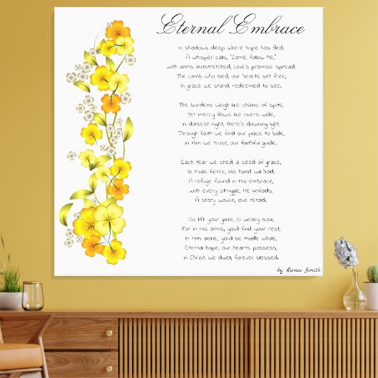 Eternal Embrace Canvas Afdruk (Insitu (Woonkamer))