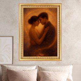 Eternal Embrace – Celestial Romance Art Poster