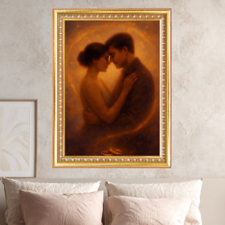 Eternal Embrace – Celestial Romance Art Poster