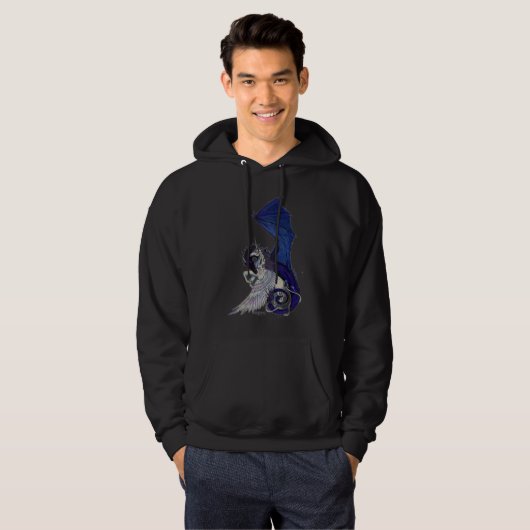 Eternal Embrace Unicorn en Dragon Hoodie (Voorkant volledig)