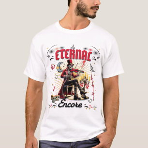 Eternal Encore Skeleton Spelen Viool T-shirt