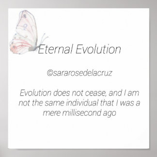 Eternal Evolution/Original Poem/©SRD Poster