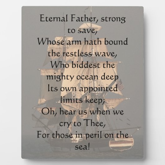 Eternal Father Strong om Plaque op te slaan Fotoplaat (Voorkant)