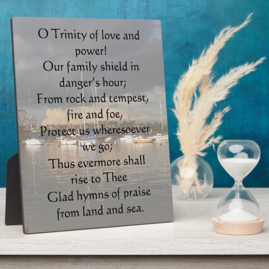 Eternal Father Strong om Plaque op te slaan Fotoplaat (Zijkant)