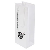 Eternal Feather Film Tall Bag Wijn Cadeautas (Voorkant Gekanteld)