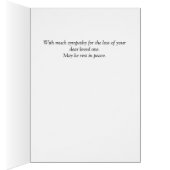 Eternal Flame Custom Interior Text Sympathcard (Binnen (Rechts))