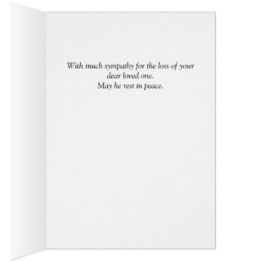 Eternal Flame Custom Interior Text Sympathcard (Binnen (Rechts))