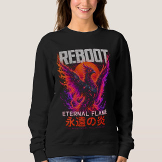 Eternal Flame Illustratie – Phoenix van Neon Vuur Trui