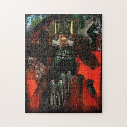 Eternal Flame Mixed Media Horror Gothic Originele  Legpuzzel (Verticaal)