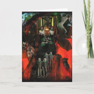 Eternal Flame Mixed Media Originele Kunst Wenskaar Kaart