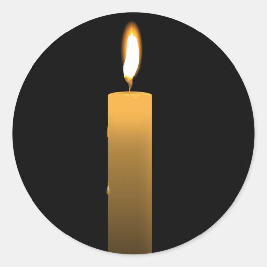 Eternal Flame Ronde Sticker (Voorkant)