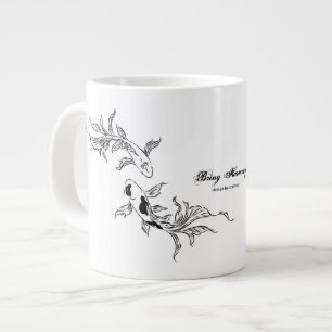 Eternal Flow Koi Art Grote Koffiekop