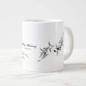 Eternal Flow Koi Art Grote Koffiekop (Voorkant rechts)