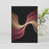 Eternal Flow of Love — Abstract Romantic Art Bedankkaart (Staand voorkant)