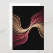 Eternal Flow of Love — Abstract Romantic Art Bedankkaart (Voorkant / Achterkant)