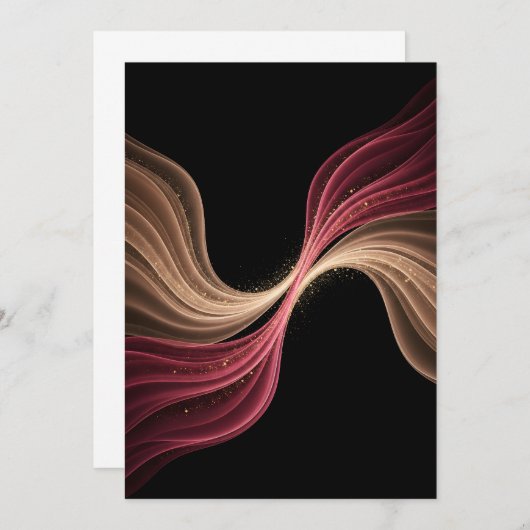 Eternal Flow of Love — Abstract Romantic Art Bedankkaart (Voorkant / Achterkant)