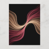 Eternal Flow of Love — Abstract Romantic Art Briefkaart (Voorkant)