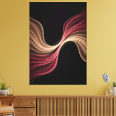 Eternal Flow of Love — Abstract Romantic Art Canvas Afdruk (Insitu (Woonkamer))