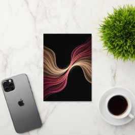 Eternal Flow of Love — Abstract Romantic Art Folie Wenskaart