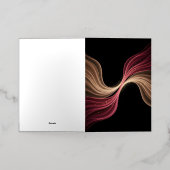 Eternal Flow of Love — Abstract Romantic Art Folie Wenskaart (Buiten Laag)