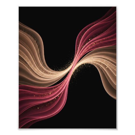 Eternal Flow of Love — Abstract Romantic Art Foto Afdruk (Voorkant)