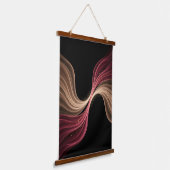 Eternal Flow of Love — Abstract Romantic Art Hangend Wandkleed (Gebogen)