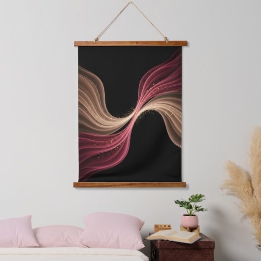 Eternal Flow of Love — Abstract Romantic Art Hangend Wandkleed (Slaapkamer)