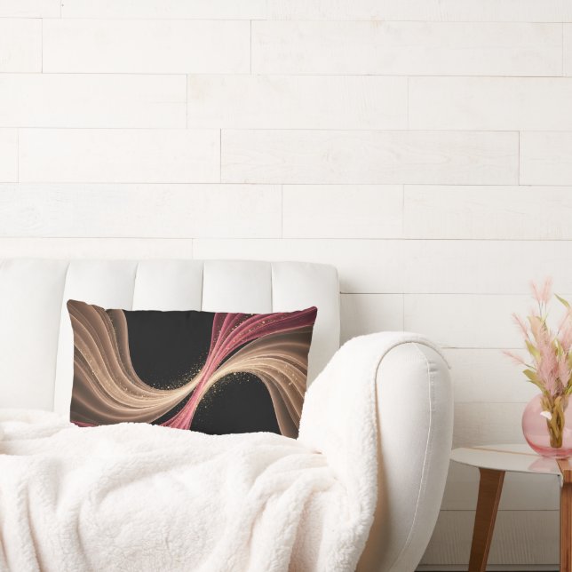 Eternal Flow of Love — Abstract Romantic Art Kussen (Bank)