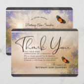 Eternal Garden Sympathie Hartelijk dank Kaart (Voorkant / Achterkant)