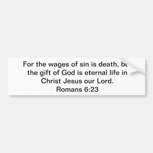 Eternal Gift of Life Bumpersticker (Voorkant)