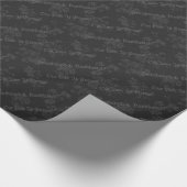 Eternal Gothic Cherry Blossom Black en Grey Cadeaupapier (Hoek)