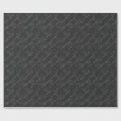 Eternal Gothic Cherry Blossom Black en Grey Cadeaupapier (Vlak)