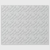 Eternal Gothic Cherry Blossom White en Grey Cadeaupapier (Vlak)