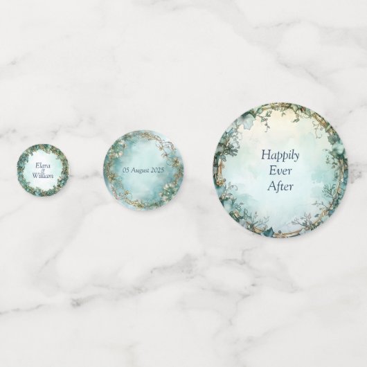 Eternal Grace Elven Trouwtafel Confetti (Achterkanten)