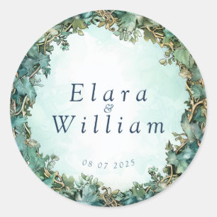 Eternal Grace Elven Wedding Ronde Sticker