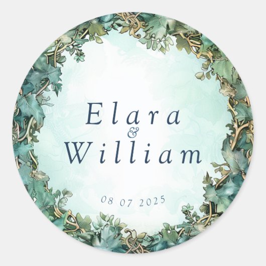 Eternal Grace Elven Wedding Ronde Sticker (Voorkant)