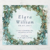 Eternal Grace Elven Wedding Sparkling Wijnetiket (Enkel label)
