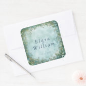Eternal Grace Elven Wedding Vierkante Sticker (Envelop)