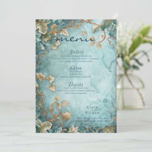 Eternal Grace Fantasy Wedding Menu (Staand voorkant)