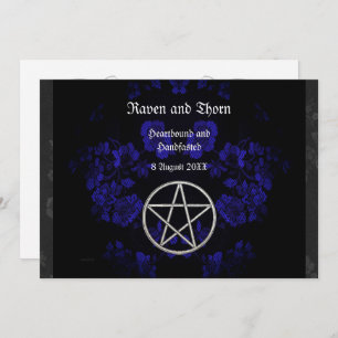Eternal Handfasting/Weddenschap Pentacle Blue Ste Kaart