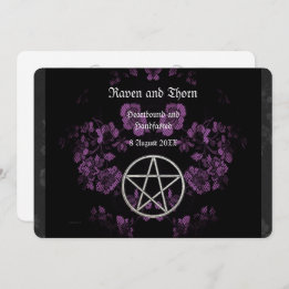 Eternal Handfasting/Weddenschap Pentacle Lavender Kaart