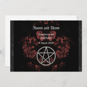 Eternal Handfasting/Weddenschap Pentacle Mauve Ste Kaart