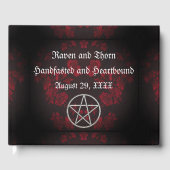 Eternal Handfasting/Weddenschap Pentacle Red Suite Gastenboek (Voorkant)